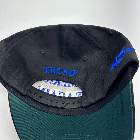 Cali-Fame Trump Make America Great Again Logo Black Trucker Hat Cap One Size - Picture 6 of 8